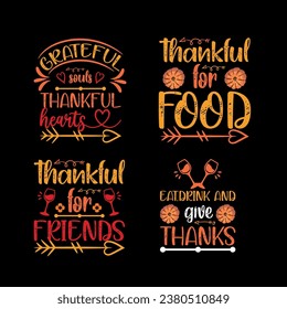  flat design thanksgiving t-shirt, thanksgiving, happy thanksgiving typography t-shirt, set of thanksgiving lettering, turkey t-shirt design greeting card, t shirt