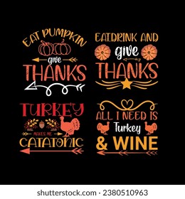  flat design thanksgiving t-shirt, thanksgiving, happy thanksgiving typography t-shirt, set of thanksgiving lettering, turkey t-shirt design greeting card, t shirt