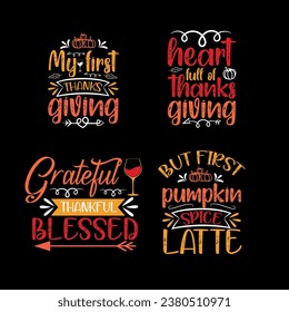  flat design thanksgiving t-shirt, thanksgiving, happy thanksgiving typography t-shirt, set of thanksgiving lettering, turkey t-shirt design greeting card, t shirt