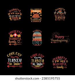 flat design thanksgiving t-shirt, thanksgiving, happy thanksgiving typography t-shirt, set of thanksgiving lettering, turkey t-shirt design greeting card, t shirt