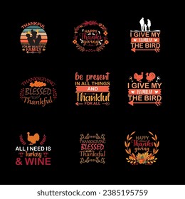 flat design thanksgiving t-shirt, thanksgiving, happy thanksgiving typography t-shirt, set of thanksgiving lettering, turkey t-shirt design greeting card, t shirt