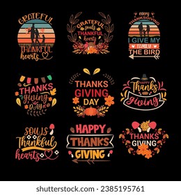 flat design thanksgiving t-shirt, thanksgiving, happy thanksgiving typography t-shirt, set of thanksgiving lettering, turkey t-shirt design greeting card, t shirt