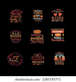 flat design thanksgiving t-shirt, thanksgiving, happy thanksgiving typography t-shirt, set of thanksgiving lettering, turkey t-shirt design greeting card, t shirt