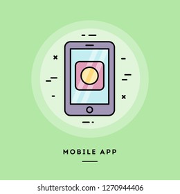 flat design thin line banner, usage for e-mail newsletters, web banners, headers, blog posts, print and more. Vector illustration.