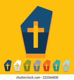 Flat design: tombstone