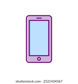 design plano tela de toque telefone vetor ícone