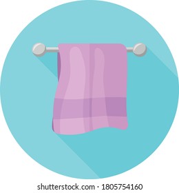 Toalla de diseño plana. Ilustración del vector
