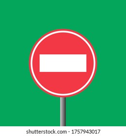 el diseño plano del tráfico no entra en el signo
