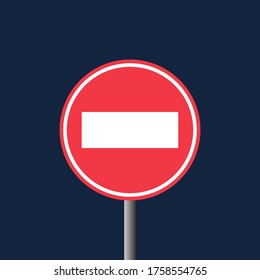 el diseño plano del tráfico no entra en el signo