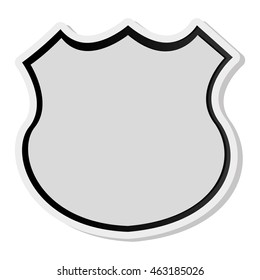 flat design traffic sign icon vector illustration
