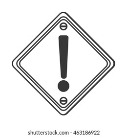flat design traffic sign icon vector illustration