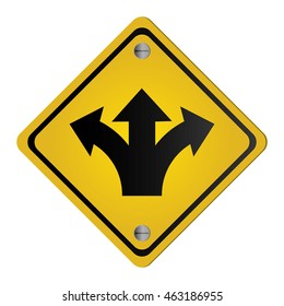 flat design traffic sign icon vector illustration