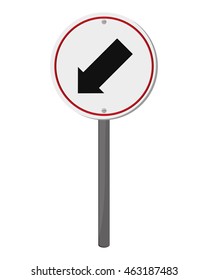 flat design traffic sign icon vector illustration