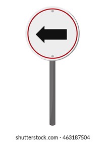 flat design traffic sign icon vector illustration