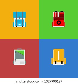 flat design travel bag .