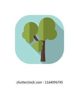 Flat design tree