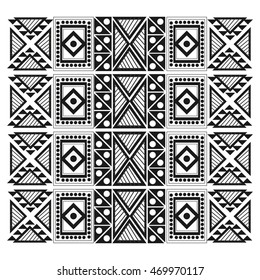 flat design tribal geometric pattern icon vector illustration