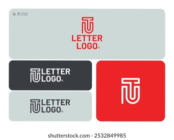 Flat design TU logo template