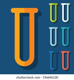 Flat design: tube