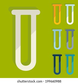 Flat design: tube