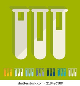 Flat design: tube