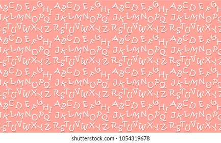 Flat Design With Typographic Icon On Colorful Background. Typographic Pattern Background. Templates For Placards, Banners, Presentations, Reports, Card And Wallpaper. Vector Illustration. Eps 10