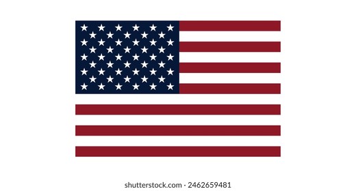 flat design United States flag background