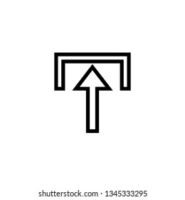 flat design upload arrow