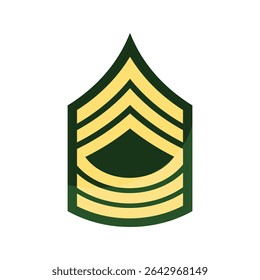 Flat design of US Army veteran