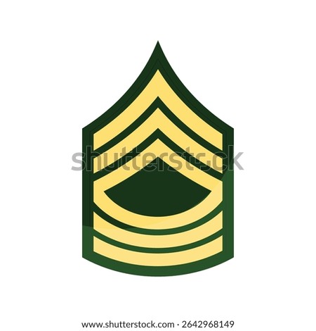 Flat design of US Army veteran