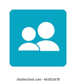 flat design user pictogram icon vector illustration