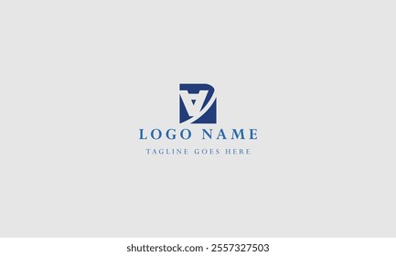 Flat design v letter logos