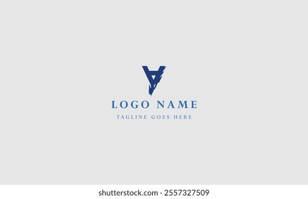 Flat design v letter logos