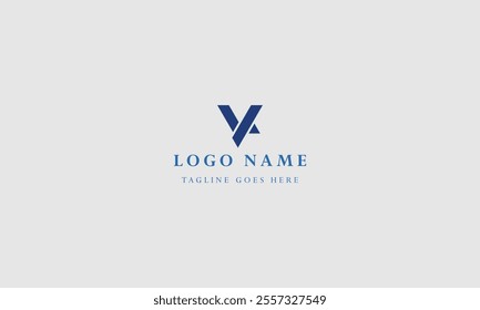 Flat design v letter logos