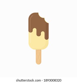 Diseño plano vectores vectores vectores vectores vainilla de helado vainilla