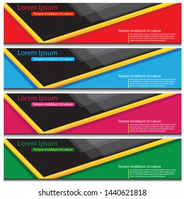 flat design vector banner for web or printing