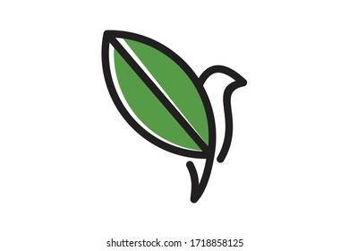  flat design vector bird logo