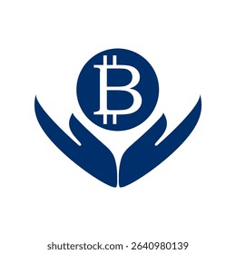 Flat design vector bitcoin icons, signs of modern cryptocurrancy isolated on white background.
