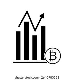 Flat design vector bitcoin icons, signs of modern cryptocurrancy isolated on white background.