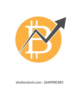 Flat design vector bitcoin icons, signs of modern cryptocurrancy isolated on white background.