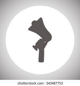 Flat design vector business illustration concept Digital marketing business man holding megaphone for website and promotion banners.