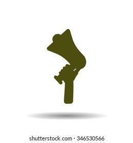Flat design vector business illustration concept Digital marketing business man holding megaphone for website and promotion banners.