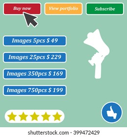 Flat design vector business illustration
