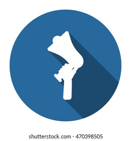 Flat design vector business illustration concept Digital marketing business man holding megaphone for website and promotion banners.