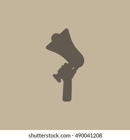 Flat design vector business illustration concept Digital marketing business man holding megaphone for website and promotion banners.
