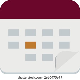 Bearbeitbarer Symbolvektor der Kalenderzeile