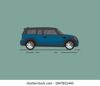 Flat design vector car background