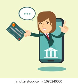 Flat design vector colored illustration concept for mobile banking and online payment isolated on bright background