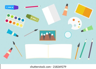 Flat design vector creative background