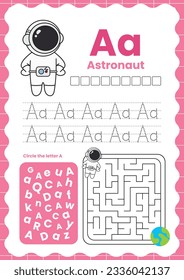 vector de diseño plano alfabeto colorido lindo aprender abc flashcard inglés imprimible para actividades infantiles